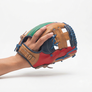 Professional Leather Baseball <b>Glove</b> Right Handed Full Finger Closed Web Adjustable Wrist Strap All Seasons Baseball <b>Gloves</b> - Product Image 4