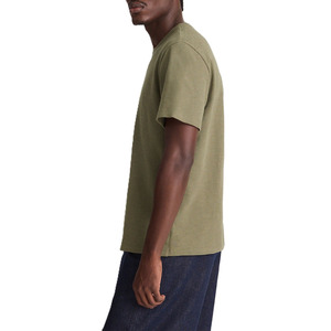 Camiseta de Algodón Grueso para Hombre con Logotipo Personalizado, Cuello Redondo, Estilo Casual Urbano, Transpirable, Manga Corta, Marca Privada OEM - Product Image 5