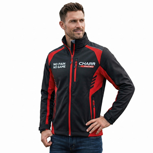 Veste Softshell de Course Haute Performance, Design Fibre de Carbone, Imperméable et Respirante, Veste Moto Personnalisable avec Logo - Product Image 3
