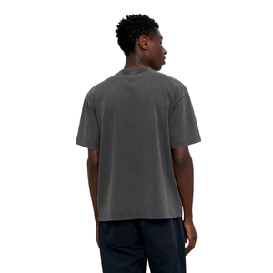 Camiseta de Hombre Oversize con Cuello Redondo y Manga Corta, Logo en el Pecho, Corte Holgado, Estilo Jersey, Fabricante de Ropa Personalizada OEM al por Mayor - Product Image 3