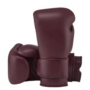 Cuero de vaca profesional 12OZ 14OZ entrenamiento de boxeo diseño personalizado impermeable PU guantes de boxeo - Product Image 1