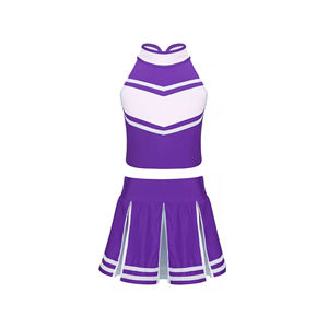 Uniformes de Porristas Personalizados Directo de Fábrica, Conjuntos Deportivos Profesionales para Niñas, Cómodos y Elásticos - Product Image 3