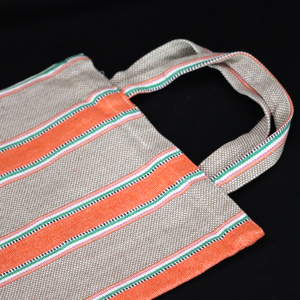 ขายตรงจากโรงงาน กระเป๋าช้อปปิ้งสายสะพายไหล่ลายทางย้อมเส้นด้าย ดีไซน์ใหม่สุดฮิต สีสันตามสั่ง ผ้าฝ้าย 100% ราคาถูก - Product Image 3