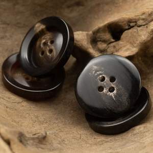 Boutons en corne sculptés de qualité supérieure, imitation antique, faits à la main, toucher réel, pour manteaux en laine pour femmes et costumes pour hommes - Product Image 5