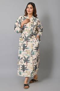 Peignoir Kimono en Coton Gaufré à Motifs Floraux pour Demoiselle d'Honneur, Robe de Bain Spa Douce et Absorbante, Coupe Décontractée, Vêtement d'Intérieur - Product Image 6