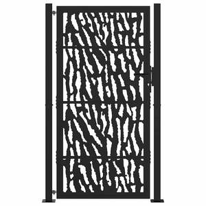 Portail de jardin en acier noir avec motif ajouré 39,4x68,9 pouces – Produit de clôture, treillis et portails - Product Image 3