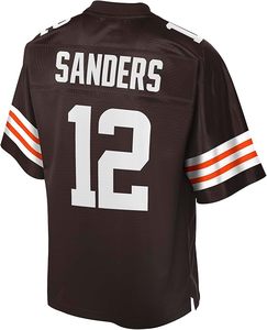 Maillot de l'équipe des Cleveland Browns pour hommes, modèle Shedeur Sanders, couleur marron - Product Image 3