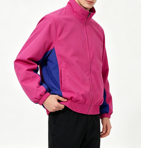 เสื้อแจ็คเก็ตผ้าแคนวาสกันลมแบบขายส่ง สีสันตัดกัน แห้งเร็ว สปอร์ต แขนยาว ซิปหน้า สำหรับฤดูหนาว ผู้ใหญ่ สวมใส่สบาย มีฮู้ด - Product Image 4