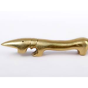 รูปปั้นเมาส์แอบสแตรกขนาด8นิ้วทำด้วยมือพร้อมหางยาวทำจากทองเหลืองของตกแต่งบ้าน - Product Image 1