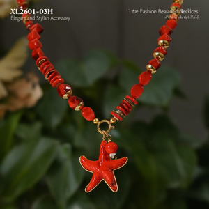 XL2601-03H สร้อยคอประดับลูกปัดแฟชั่น เครื่องประดับที่หรูหราและมีสไตล์ - Product Image 3