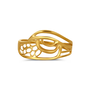 Anillo de Oro Aura Lattice Aurelius Circle Masterpiece, Anillo de Lujo de Oro de 18K con un Intrincado Motivo de Bucle Entrelazado - Product Image 3