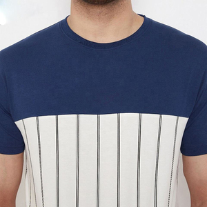 T-shirt en tissu coupe classique avec logo personnalisé, qualité supérieure, fabricant sur mesure, streetwear homme, 100% coton - Product Image 3