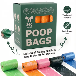 Bolsa para excremento de perro compostable personalizada, impermeable, 100% biodegradable, desechable, ecológica, protección del medio ambiente - Product Image 3