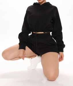 Conjunto de 2 piezas para mujer, conjunto de pantalones cortos de manga corta con logotipo personalizado, conjunto informal de dos piezas para mujer, ropa de estar 100% algodón, conjuntos femeninos. - Product Image 5
