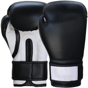 Gants de boxe en cuir artificiel de marque privée, gants de combat en PU de qualité supérieure avec rembourrage et couleurs personnalisés pour la boxe - Product Image 1