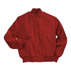 Blousons universitaires pour hommes avec logo personnalisé, nouveaux designs – Blouson universitaire uni en toile pour hommes, avec lettres brodées sur le devant – Vente en gros - Product Image 5