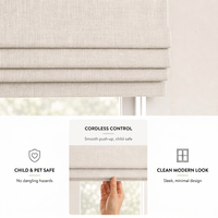 Stores romains sans fil multi-familiaux, occultants et imperméables, pour l'approvisionnement en gros des propriétaires d'appartements, OEM ODM, vente en gros