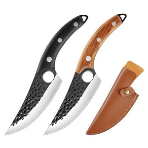 Cleaver Hammer <b>Boning</b> <b>Knife</b> Steel Wood <b>Handle</b> OEM for Sheep Brisket Slaughter Meat Butcher Forged Serbian Chopper - Product Image 2