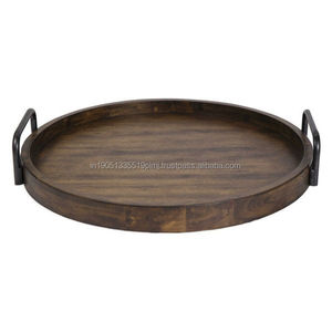 Vendeur chaud nouveau concepteur plateau de service en bois fabricant indien équipement de fête de mariage Commercial plaque et porte-vaisselle - Product Image 3