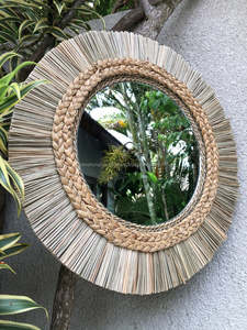 Miroir suspendu d'art marin Offre Spéciale, miroirs de Style africain tissés à la main pour la décoration intérieure, fabriqués au Vietnam - Product Image 5