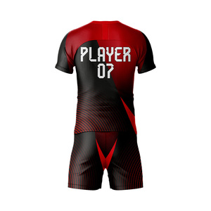 Maillots de football personnalisés pour hommes, imprimés par transfert thermique, pour club de football d'hiver, écologiques, 100% polyester, respirants, anti-UV - Product Image 2