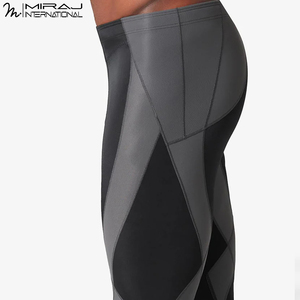 Nouvelle Arrivée - Sous-vêtements de Sport Personnalisés Faits Main (Service OEM/ODM) - Leggings de Compression Durables à Blocs de Couleurs - Prix de Gros - Product Image 5