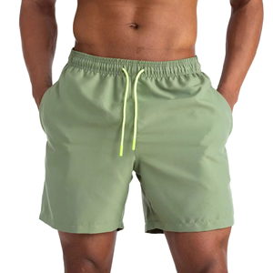 Summer Breathable Soft Custom Logo Fitness <b>Men</b> Swimwear <b>Trunk</b> Shorts Casual Breathable Soft Quick Dry Eco-Friendly - Product Image 1