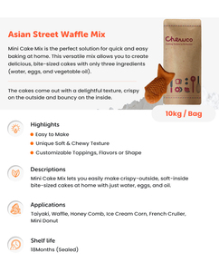 Mezcla para Waffles Asiáticos Chewco - Origen Taiwán para Taiyaki y Waffles - Product Image 6