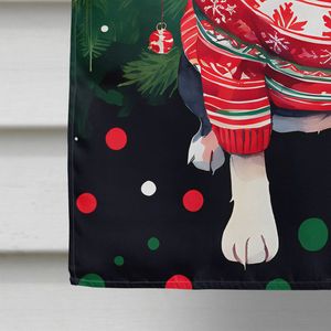 Bandera grande de Navidad de Boston Terrier para porche, pancarta decorativa para patio, colgante de pared, poste de manga de tamaño de Casa de poliéster Multicolor - Product Image 4