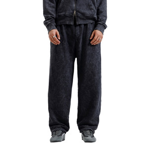 Men's Casual High Quality Anti-Wrinkle Fleece 100% Cotton <b>Drawstring</b> Waist Sweatpants Loose Fit <b>Trouser</b> Distressed Embroidery - Product Image 1