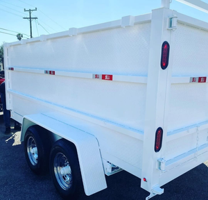 New 11 Ton Hydraulic Tipping <b>Trailer</b> for Agricultural <b>Tractors</b> 4-Wheel Tipper with Engine Gear Pump & Bearing-Core Components - Product Image 3