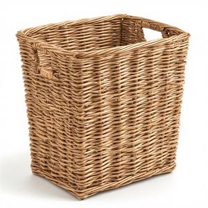 Panier de rangement en jonc de mer durable en fibres naturelles de qualité supérieure avec poignées pour cuisine, salle de bain, salon – Décoration intérieure durable - Product Image 5