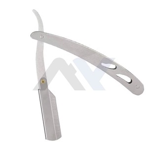 Professional 100 Percent Stainless Steel Straight Edge Safety <b>Razor</b> for <b>Men</b> Classic Barber Shaving <b>Razor</b> Close Smooth Shave - Product Image 3