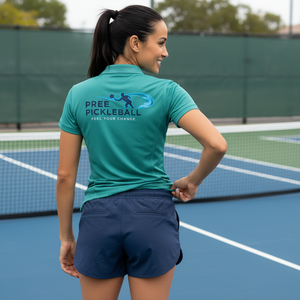 Camiseta Deportiva Personalizada para Mujer, Diseño Sólido, Corte Ajustado, Elástica, Transpirable, para Pickleball, Verano, OEM ODM - Product Image 4