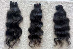 Cabello Remy Brasileño Virgen de Cutícula Alineada, Tejido para Crochet, Doble Trama, Sin Nudos, Ondulado, 100g, Venta Caliente de Fábrica - Product Image 3