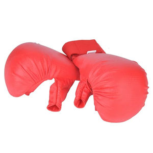 Guantes de Boxeo y Karate de Piel Sintética de Primera Calidad en Color Rojo Sólido, Ideales para Deportes de Combate, a Precio Económico - Product Image 1
