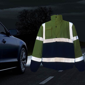 เสื้อแจ็คเก็ตนิรภัยแบบสะท้อนแสงสำหรับงานก่อสร้างและงานอื่นๆ รุ่น Hi VIS Viz ความปลอดภัยสูง - Product Image 6