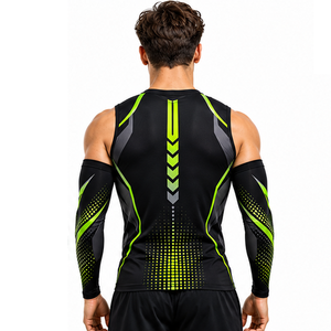 Mangas Deportivas Personalizadas para Hombre, Compresión, Running, Fitness, Ciclismo, Transpirables, Elásticas, Soporte de Entrenamiento, Protección - Product Image 3