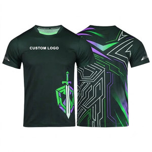 Camiseta de Fútbol Sublimada con Logotipo Personalizado, Manga Corta para Hombre, Absorbe la Humedad, Ajuste Atlético, 100% Poliéster, Diseño Degradado - Product Image 3
