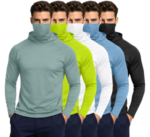 Camiseta de Pesca con Capucha para Hombre, Protección Solar UPF 50, Manga Larga, Secado Rápido, con Máscara Facial, ODM OEM, Venta al Por Mayor 2026 - Product Image 6