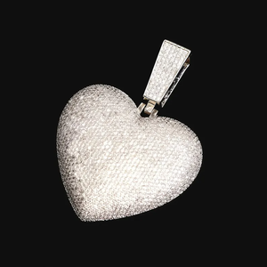Custom Hip Hop Iced Out Moissanite <b>Lockets</b> Memory Bubble Love Photo Frame Photo Couple Heart Pendant Necklace for <b>Men</b> - Product Image 2