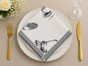 Customizable Floral Pattern 100% <b>Linen</b> Square Dinner Napkin 50x50cm Eco-Friendly Home Dining <b>Table</b> Decor - Product Image 5