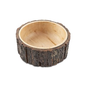 Bol en bois d'acajou fait main avec bord torsadé - Vente en gros depuis l'Inde - Product Image 4