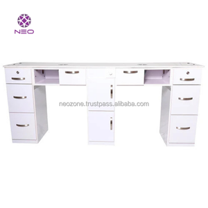 Tables à ongles en MDF écologiques de qualité vietnamienne, modernes et élégantes, en contreplaqué durable, couleur personnalisable, avec collecteur de poussière - Product Image 2