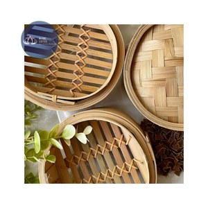 Cesta Vaporera de Bambú de 2 Capas Ecológica de Alta Calidad, la Más Vendida al por Mayor - Product Image 1