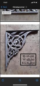 Ornate Swirl Aluminum Corbel Cast <b>Iron</b> Fence Corner Guard Luxury Villa Porch Roof Eaves Decorative Support Accent - Product Image 2