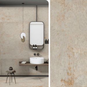 Décoration de hall d'hôtel de luxe, carrelage en porcelaine sculpté 600x1200, matériau mural haut de gamme, dalle frittée pour intérieur d'entreprise - Product Image 3