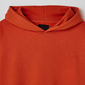 Sweat à capuche oversize pour homme 100% coton, pull uni streetwear, impression de logo personnalisé, broderie, vêtements OEM haut de gamme - Product Image 3