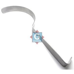 GRAYROCKS Rétracteur Deaver 180 mm en acier, instrument chirurgical manuel certifié CE Classe I pour la chirurgie générale - Product Image 2