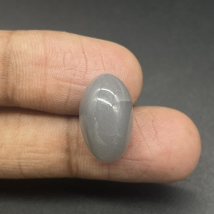 Piedra preciosa suelta de piedra lunar gris ovalada de 11.90 quilates para anillo, colgante y joyería - Product Image 4